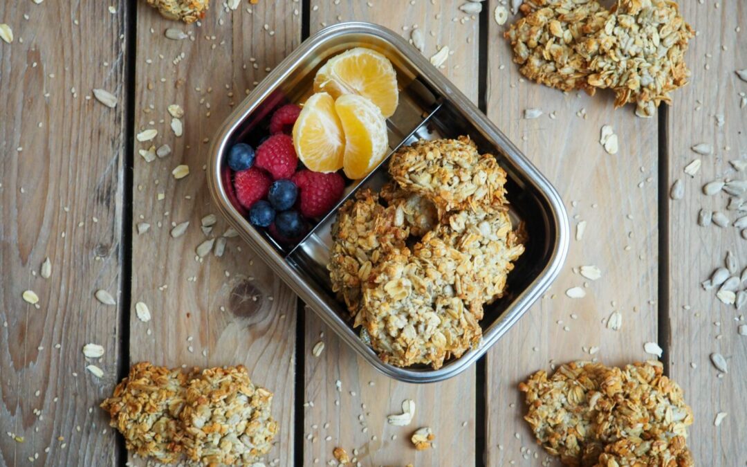 Gesunder und leckerer Snack für Unterwegs: 5 Zutaten Power Kekse